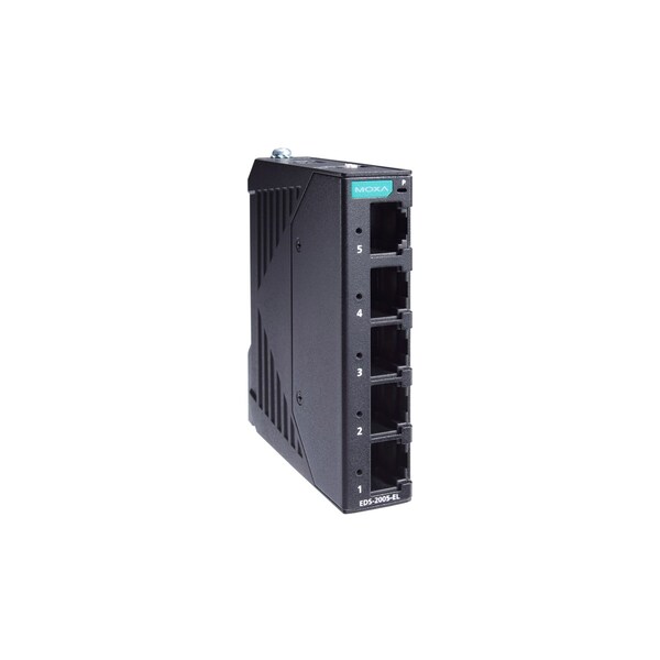 5Port Entry-Level Unmgd Swtch, 5 Fast TpPorts, -10 To 60 DegreeC, Eds-2005-El